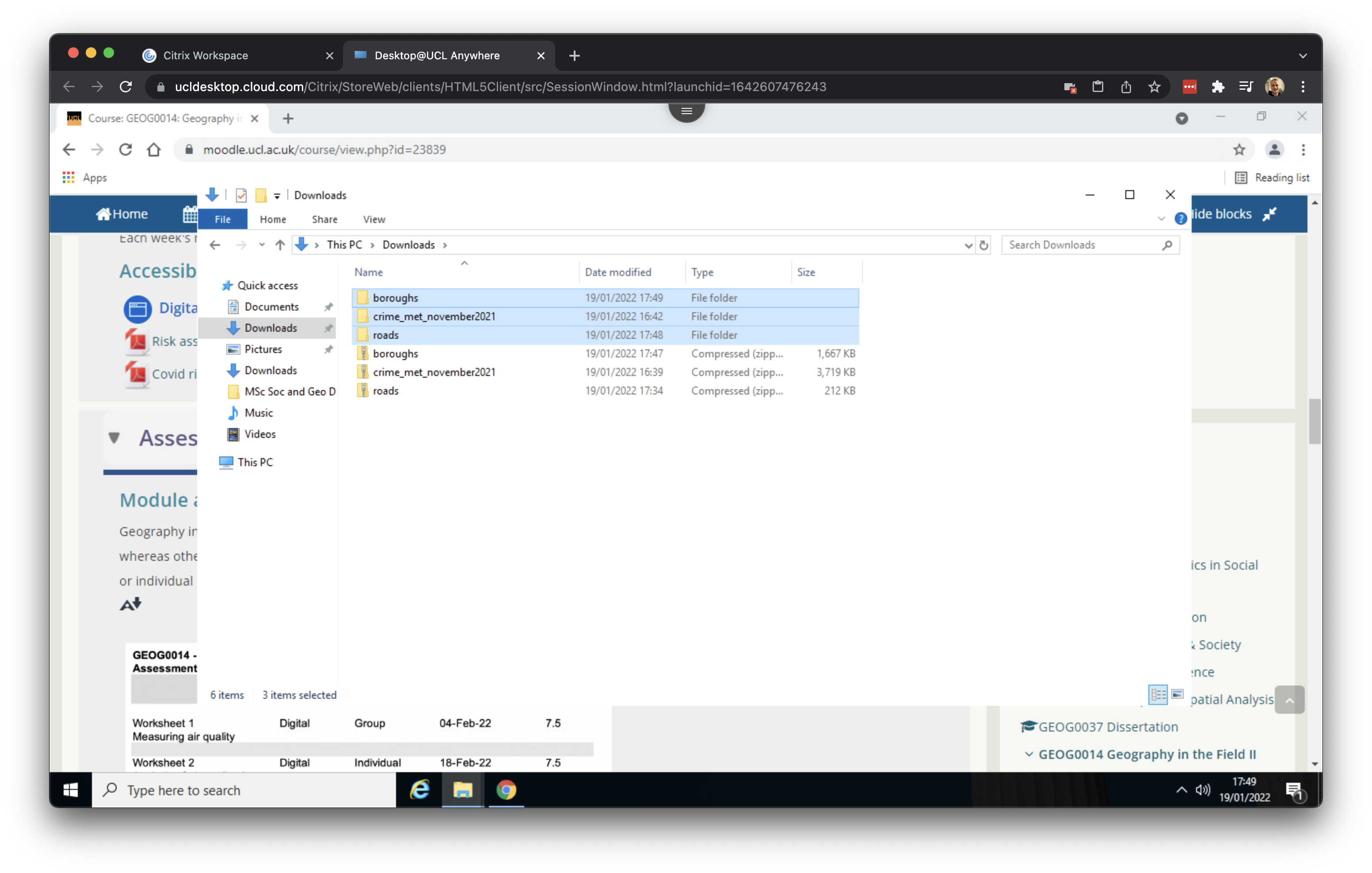 Your download folder should now contain three **unzipped** folders containing our crime data, our borough data and our road data. [[Enlarge image]](https://jtvandijk.github.io/GEOG0014/images/w08/all_download.png){target="_blank"}