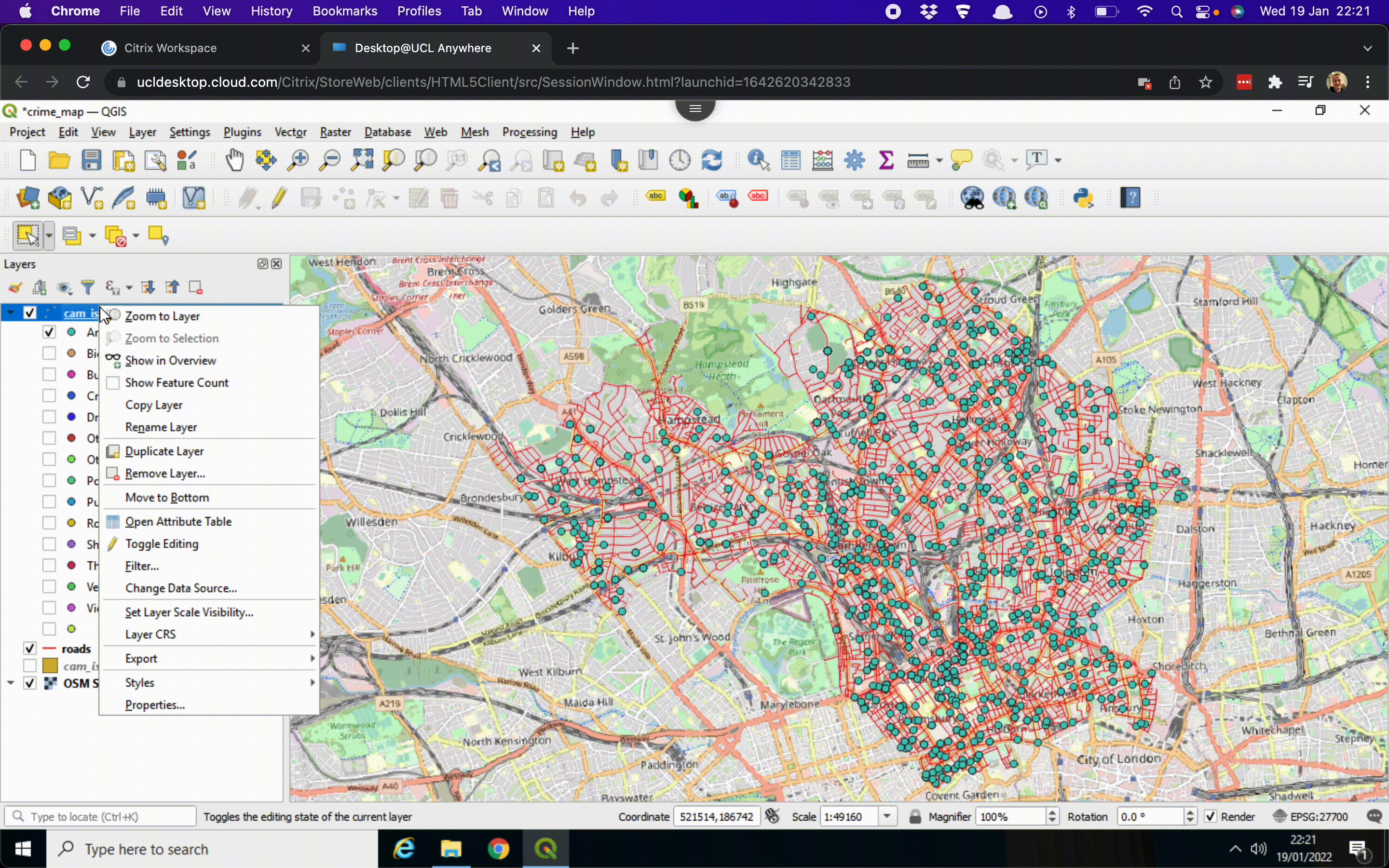Adding a basemap layer. [[Enlarge image]](https://jtvandijk.github.io/GEOG0014/images/w08/hot_crime.gif){target="_blank"}
