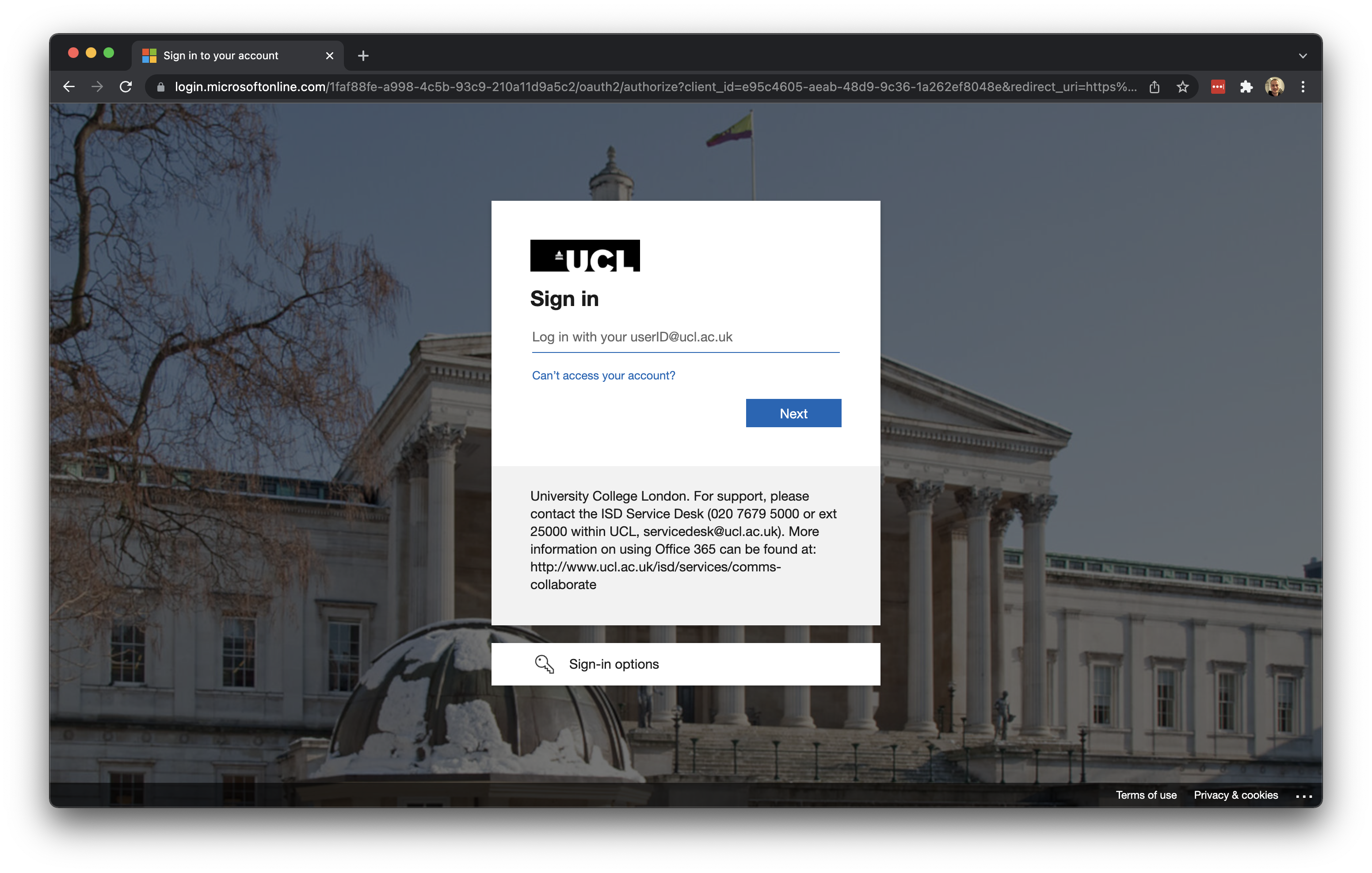 [Desktop@UCL Anywhere](https://ucldesktop.cloud.com) login interface. [[Enlarge image]](https://jtvandijk.github.io/GEOG0014/images/w08/ucl_login.png){target="_blank"}